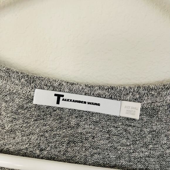 T by Alexander Wang Gray Draped Back Midi Maxi Dress (S) - Picture 3 of 7